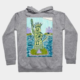 Statue of Kitty Liberty Hoodie